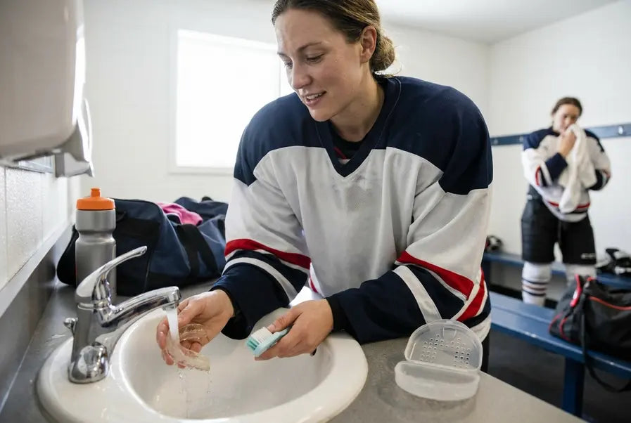 hockeybitje schoonmaken