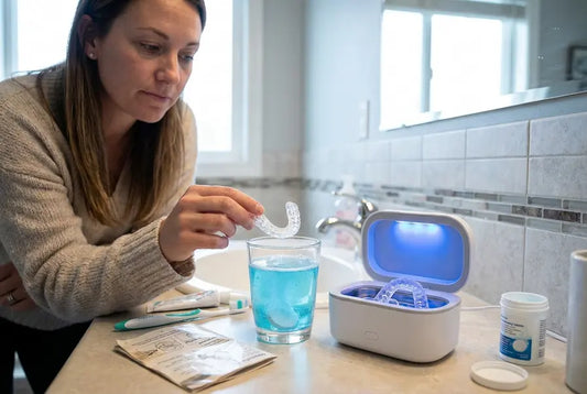 nachtbeugel schoonmaken tablet