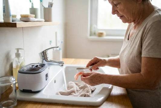 Wat is de beste manier om je kunstgebit schoon te maken?